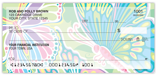 Psychedelic Butterflies Checks